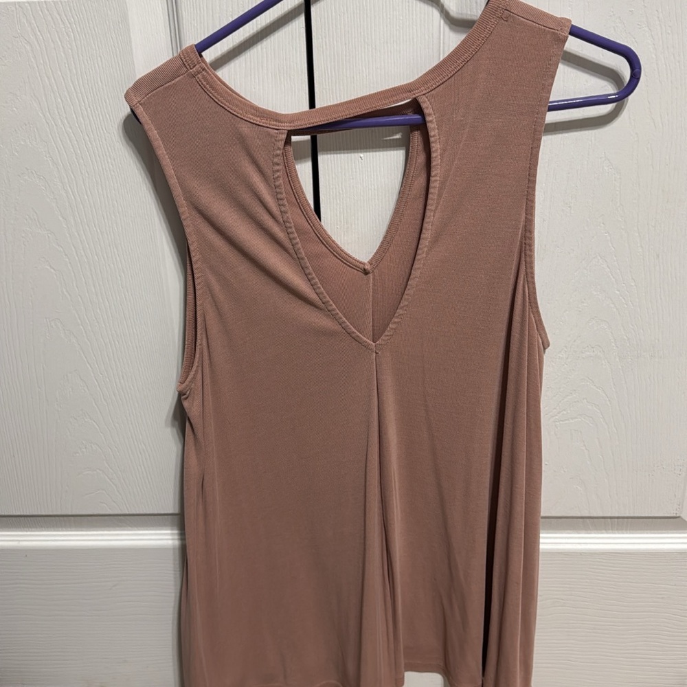 Sleeveless Tan Top